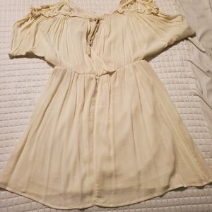 Flying tomato cream dress in size m